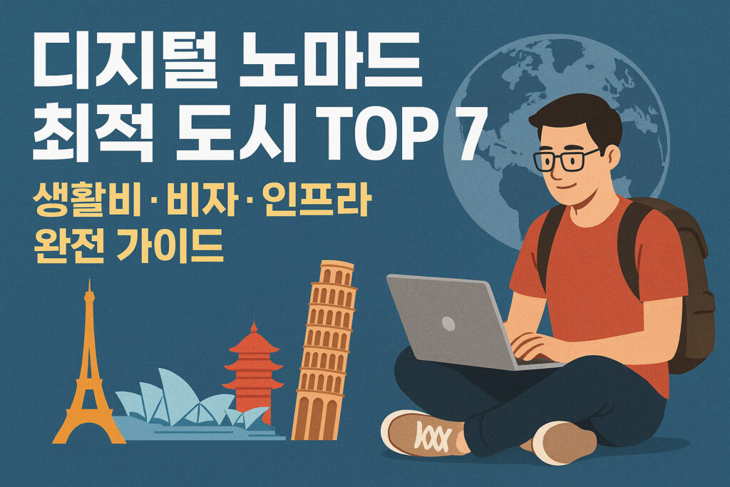 디지털 노마드 최적 도시 TOP 7 가이드 – 생활비, 비자, 인프라 비교