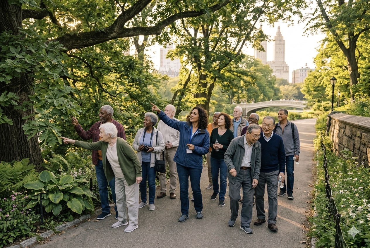 Nature Walks and Outdoor Discovery for seniors in New York