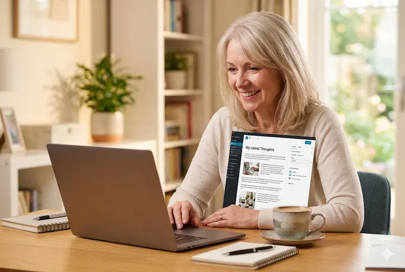 AI 글쓰기 도구로 블로그 포스팅을 완성한 만족스러운 블로거