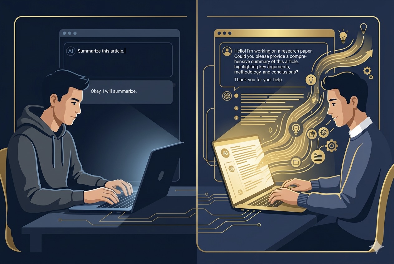 Polite vs Blunt AI Prompts — Which Gets Better Responses? Polite to AI — comparing blunt vs structured prompts to get better AI responses